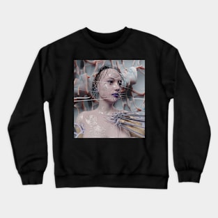 3D ART WOMAN GLITCH Crewneck Sweatshirt